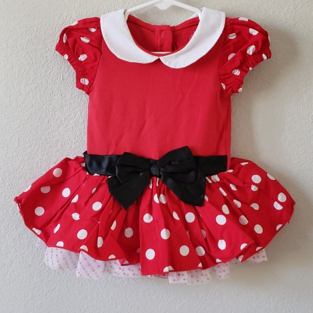 Disney baby Minnie Mouse bodysuit with ruffles